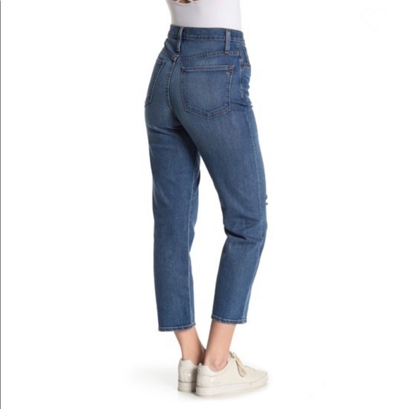 Madewell Cropped Classic Straight Leg Jeans - Picture 3 of 10